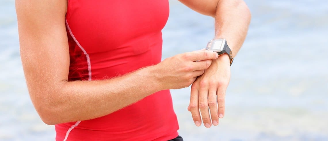 Checking a smartwatch