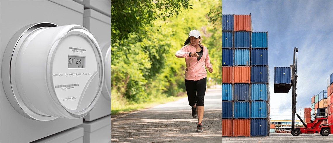 The applications of the STM32U3 (e-metering, asset tracking, wearable)